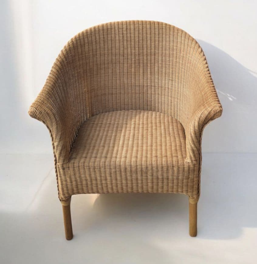 【哲郎】北欧デザイン 天然ラタン 1人掛けソファ