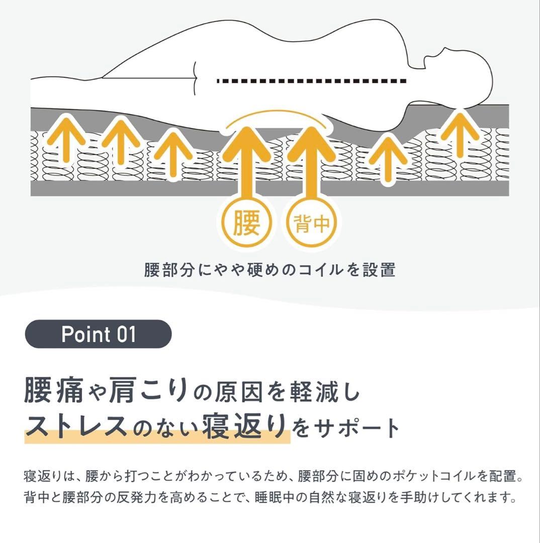 ‪NELLマットレス クイーンサイズ