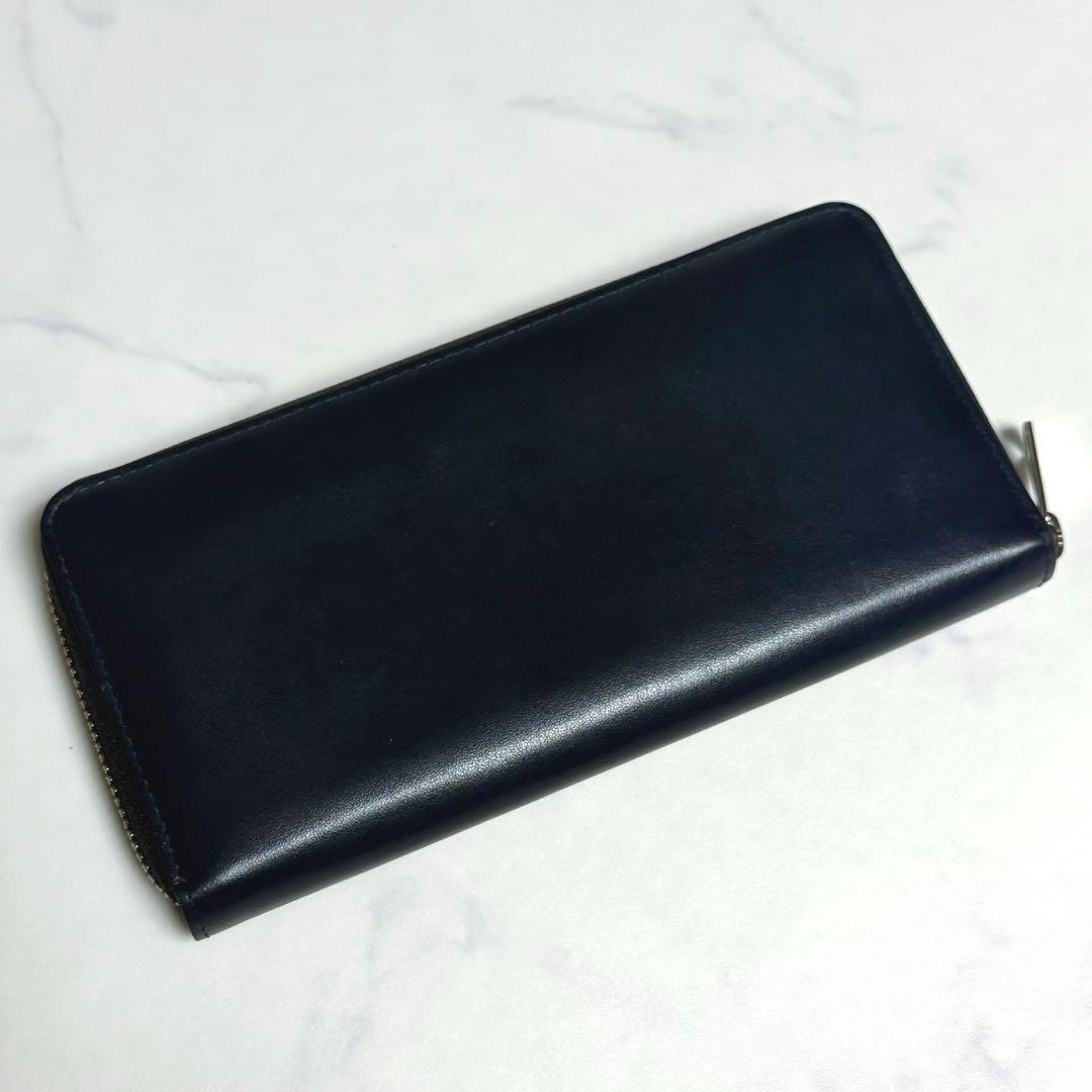 極美品 Paul Smith ポールスミス ラビット ラウンドジップ ネイビー