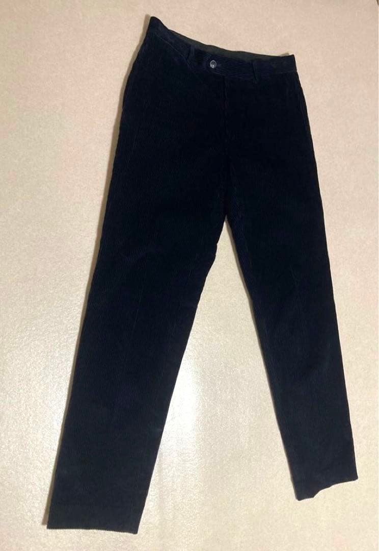 極美品 スティーブンアラン USA製 太畝 コーデュロイパンツ ブラックネイビー