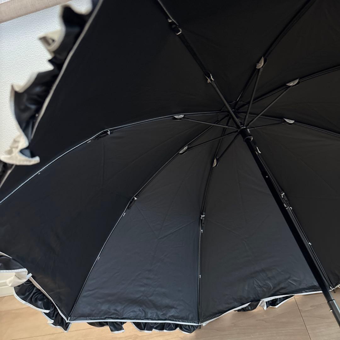 週末SALE✨【芦屋ロサブラン】日傘 完全遮光 100％ 折りたたみ 2段