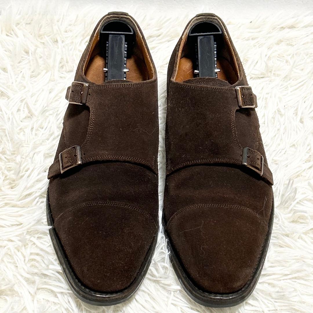 ✨良品✨SCOTCH GRAIN F-910ダブルモンク ブラウン レザー25㎝