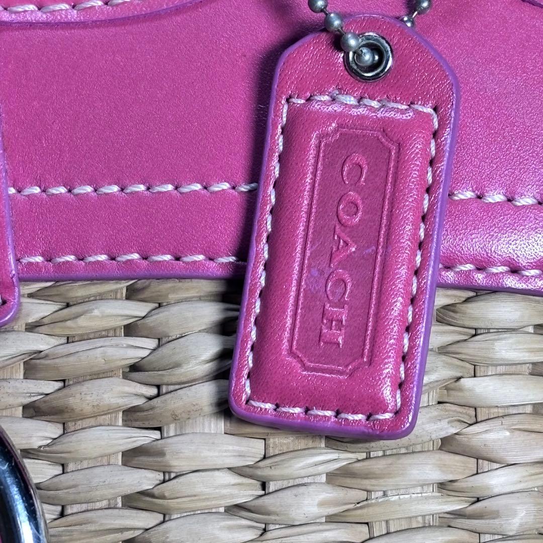 ✨美品✨ COACH カゴバッグ バタフライストロー 肩掛け 可愛い