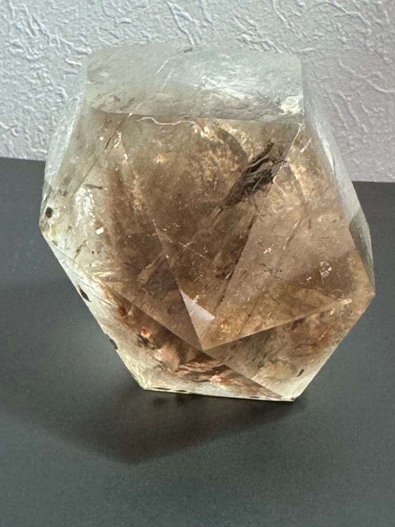 コレクション必見！虹の輝きバイカラースモーキークォーツ BIGダブルポイント