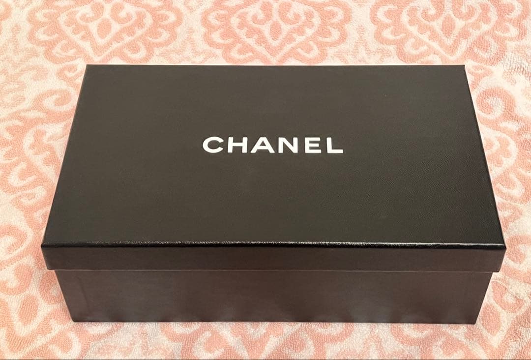 CHANELシャネルフラットシューズ38.5ココマークバレエシューズ381/2