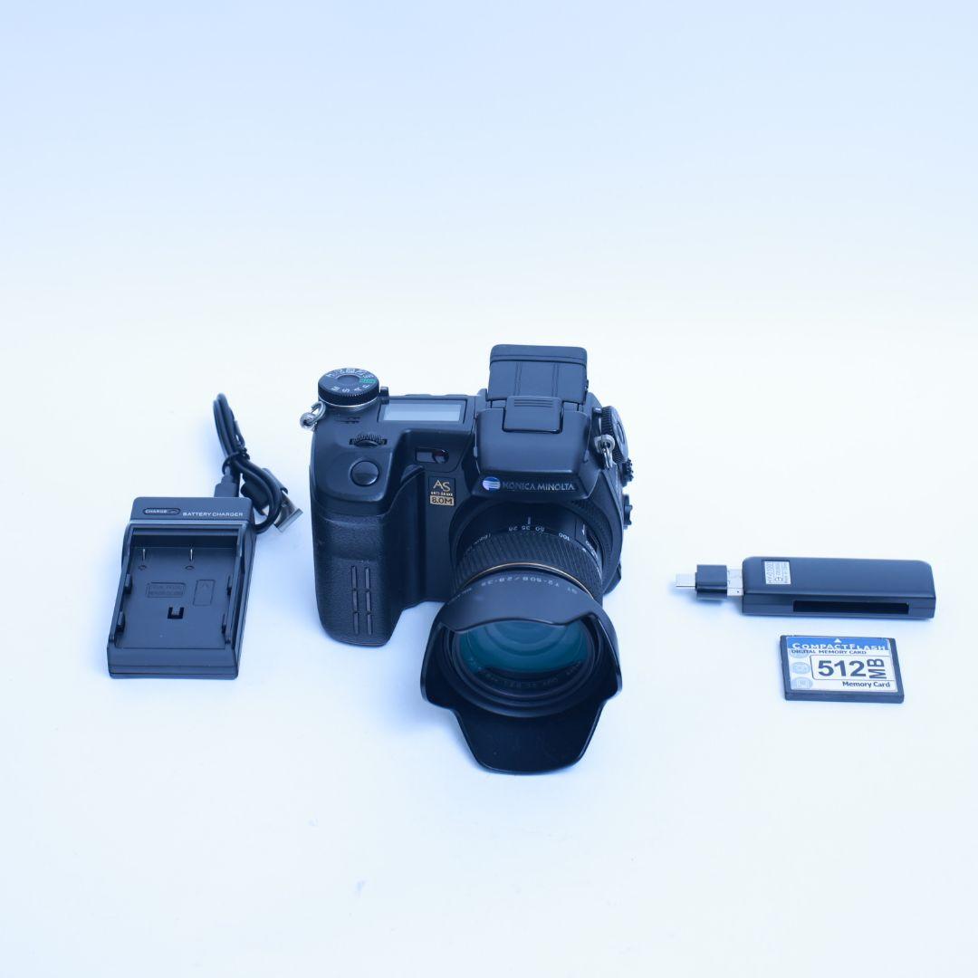 スマホ転送可 デジタルカメラ MINOLTA Dimage　A2 CFカード等付