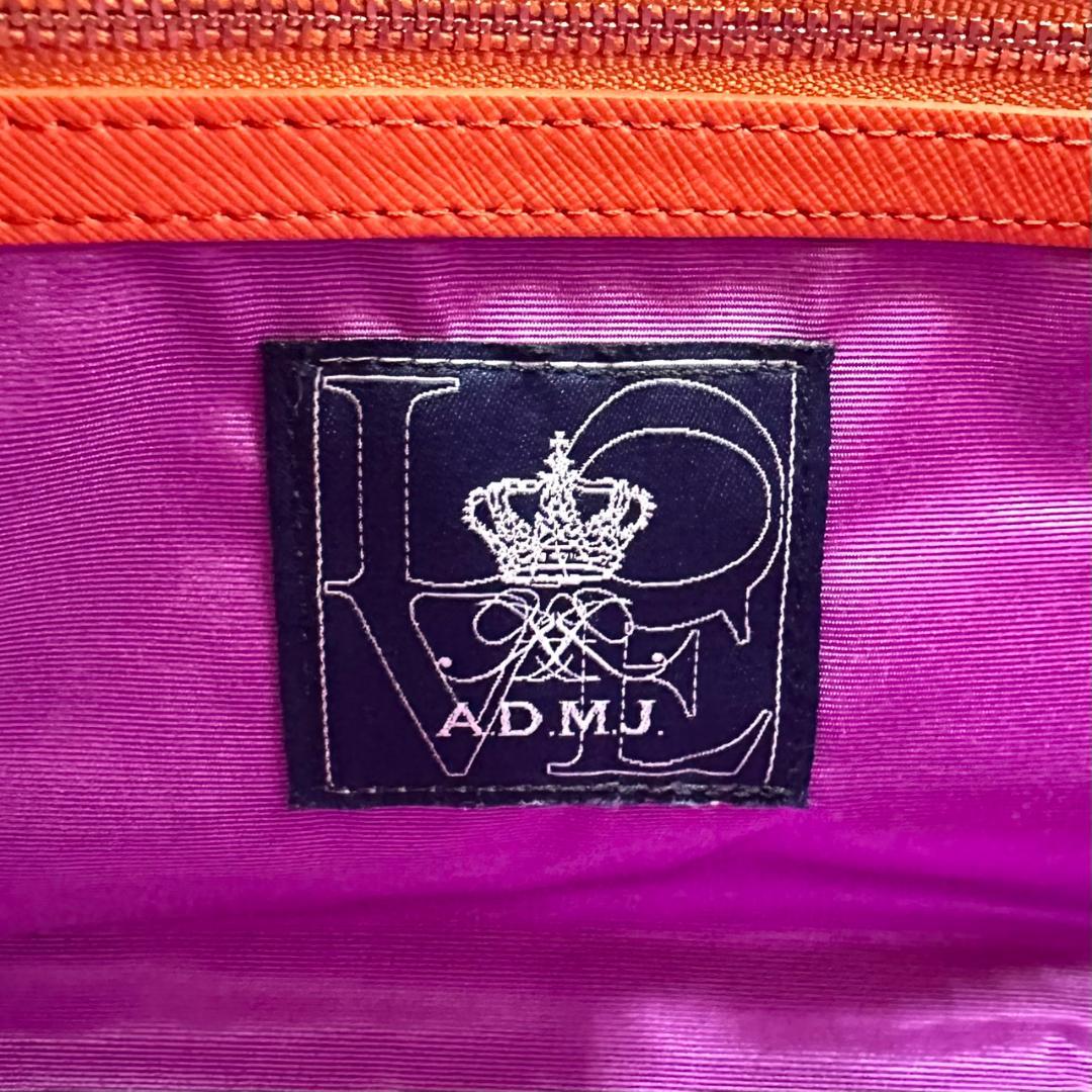 極美品★A.D.M.J. デイリートート ロゴエンブレム ハンドバッグ トート