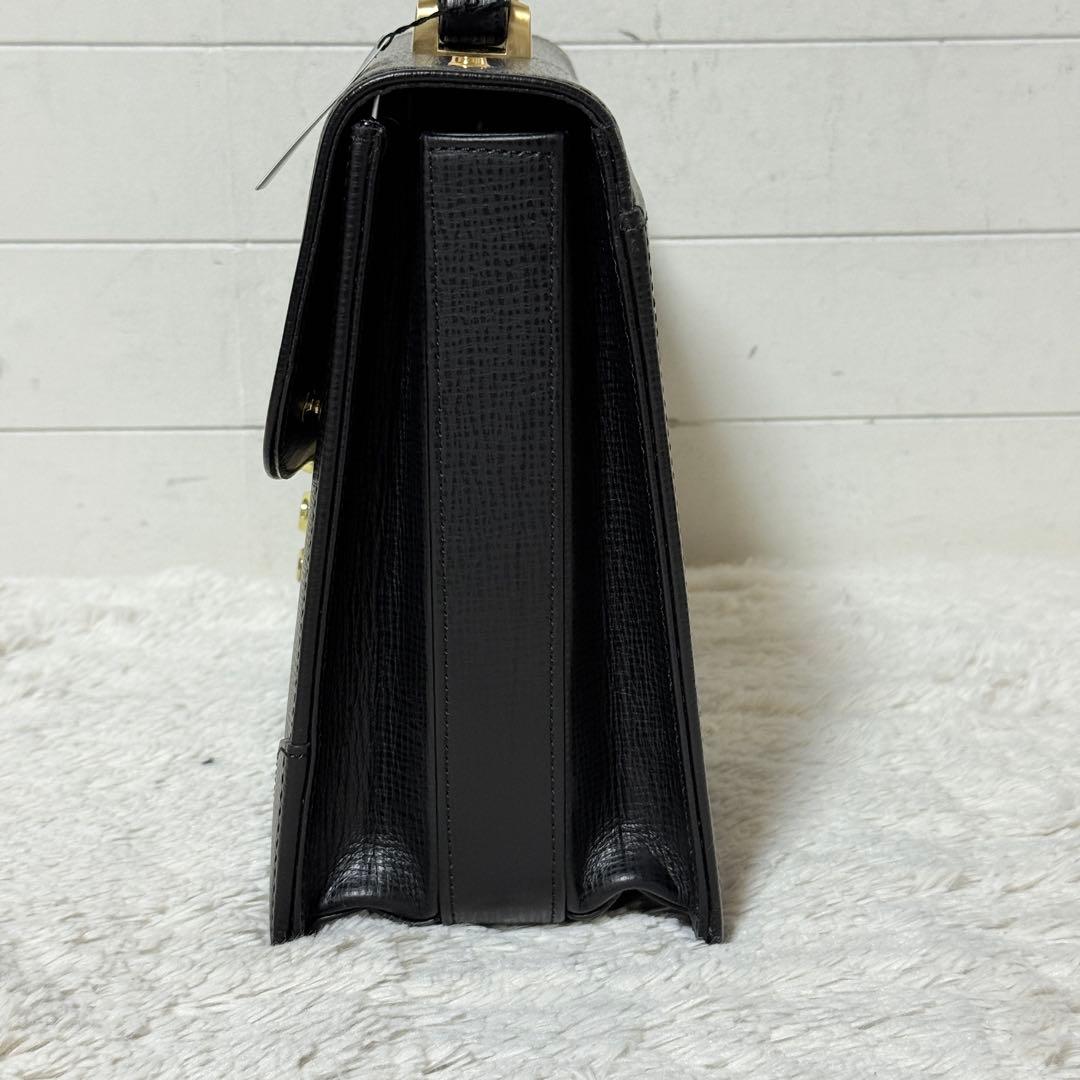 新品未使用✨銀座タニザワ　ブリーフケース　皇室御用達　ダレスバッグ　黒　超希少