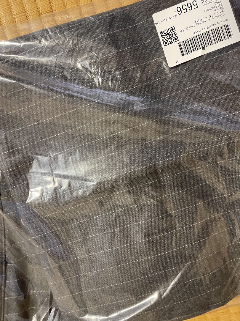 Dickies x monkey time ストライプバギーパンツ グレー