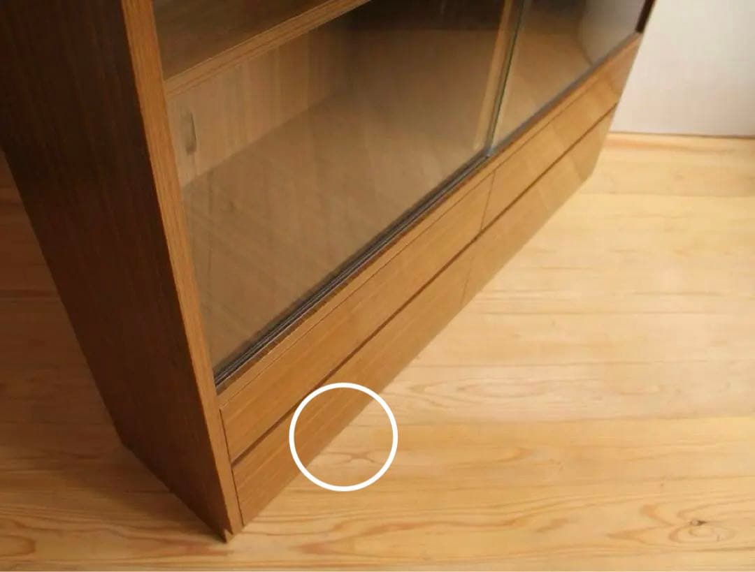 ガラス棚　収納棚　本棚　食器棚　木製　古道具　古道具　ビンテージ　レトロ