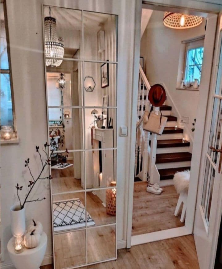 18枚鏡　壁掛けミラー　格子　大型ミラー　鏡