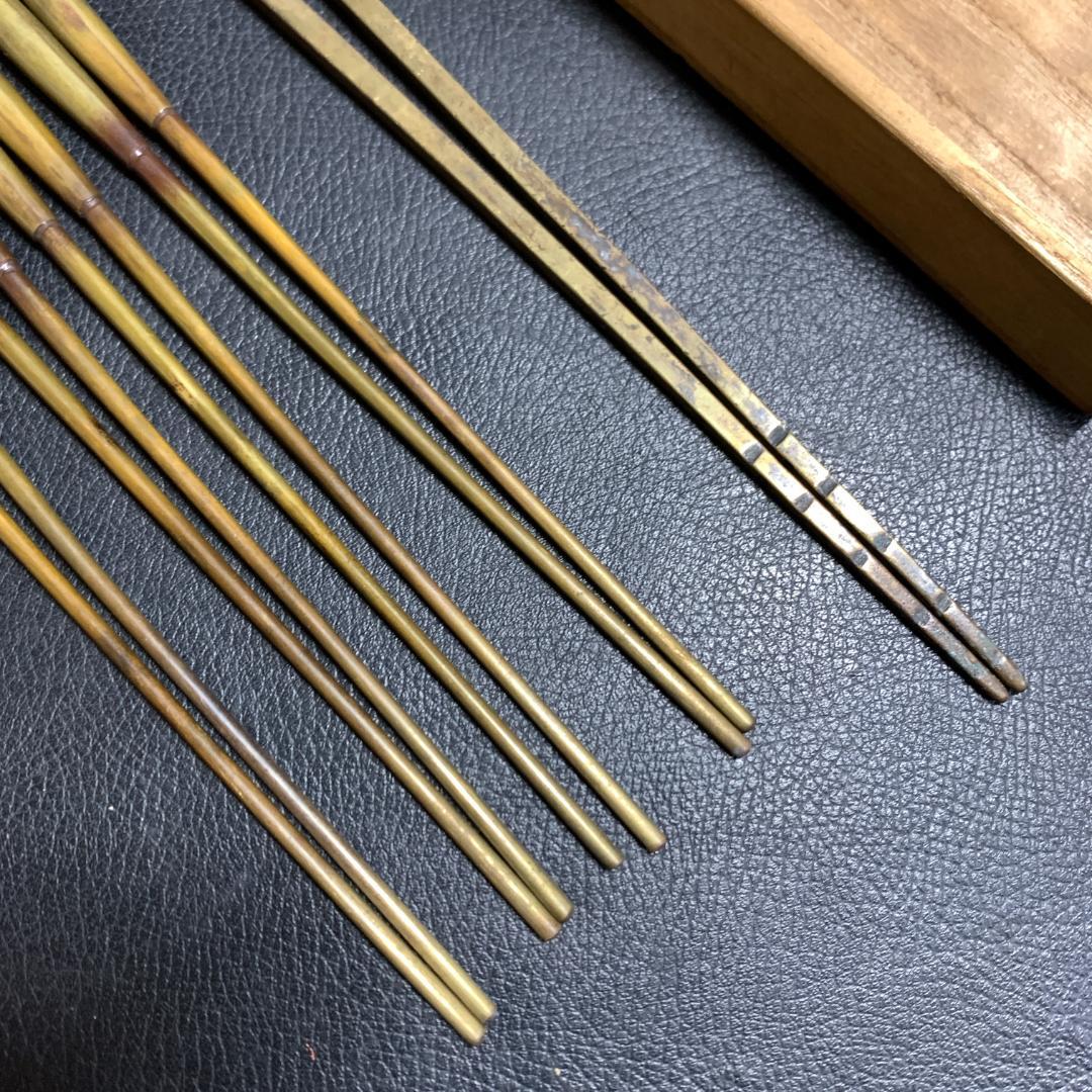 龍文堂造　火箸　希少