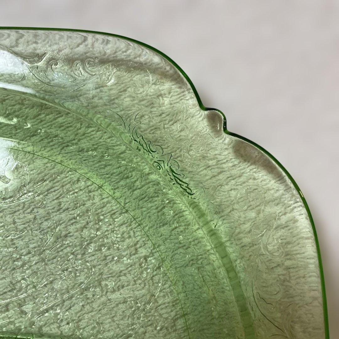 ビンテージ　フェデラル(検)　3コンパートメント　デプレッショングラス ２