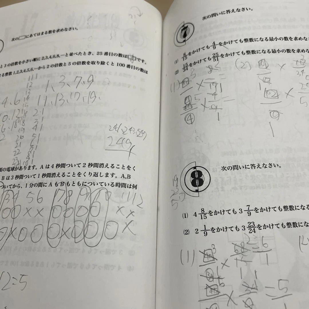値下げ 浜学園 小4 算数 最高レベル特訓問題集 計算テキスト 難問解説集