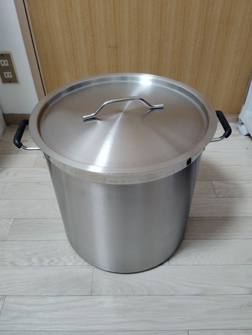 CURTA 業務用 寸胴鍋 サイズ43×43×41 ステンレス　ガス、IH対応