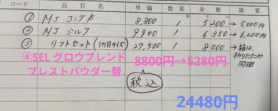 りんご様　８日〜9日ご発送