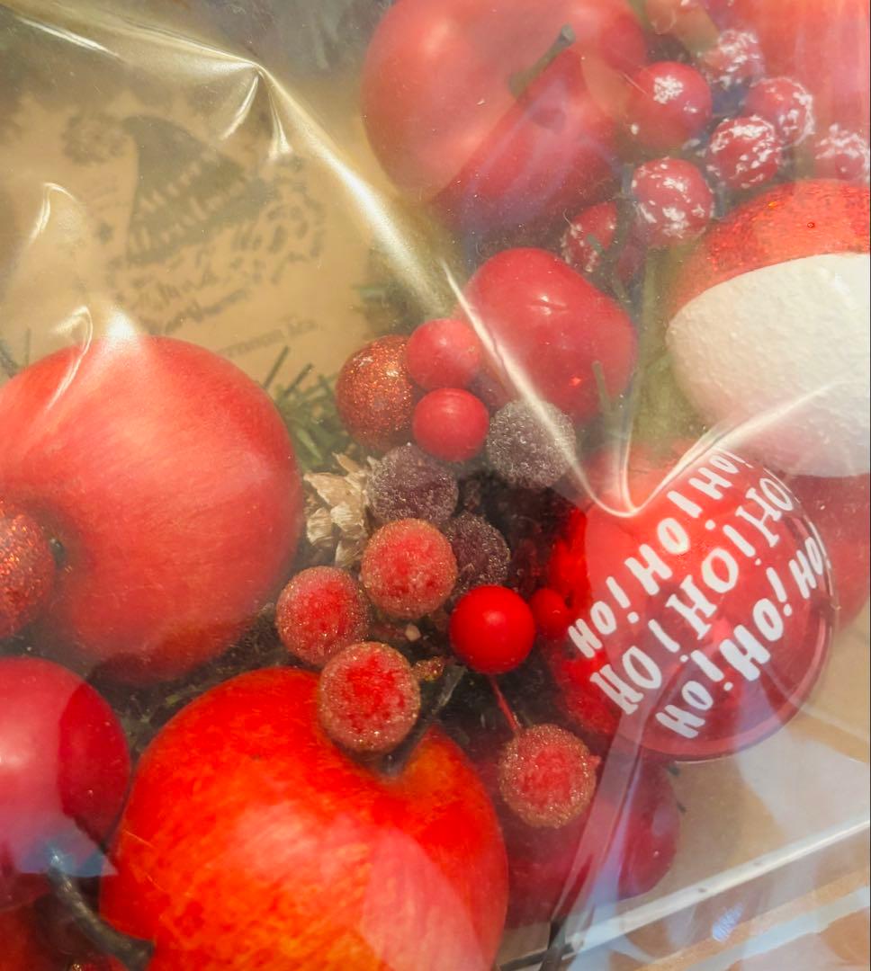 Franc franc☆クリスマスリース＆ 　　　スノードームset