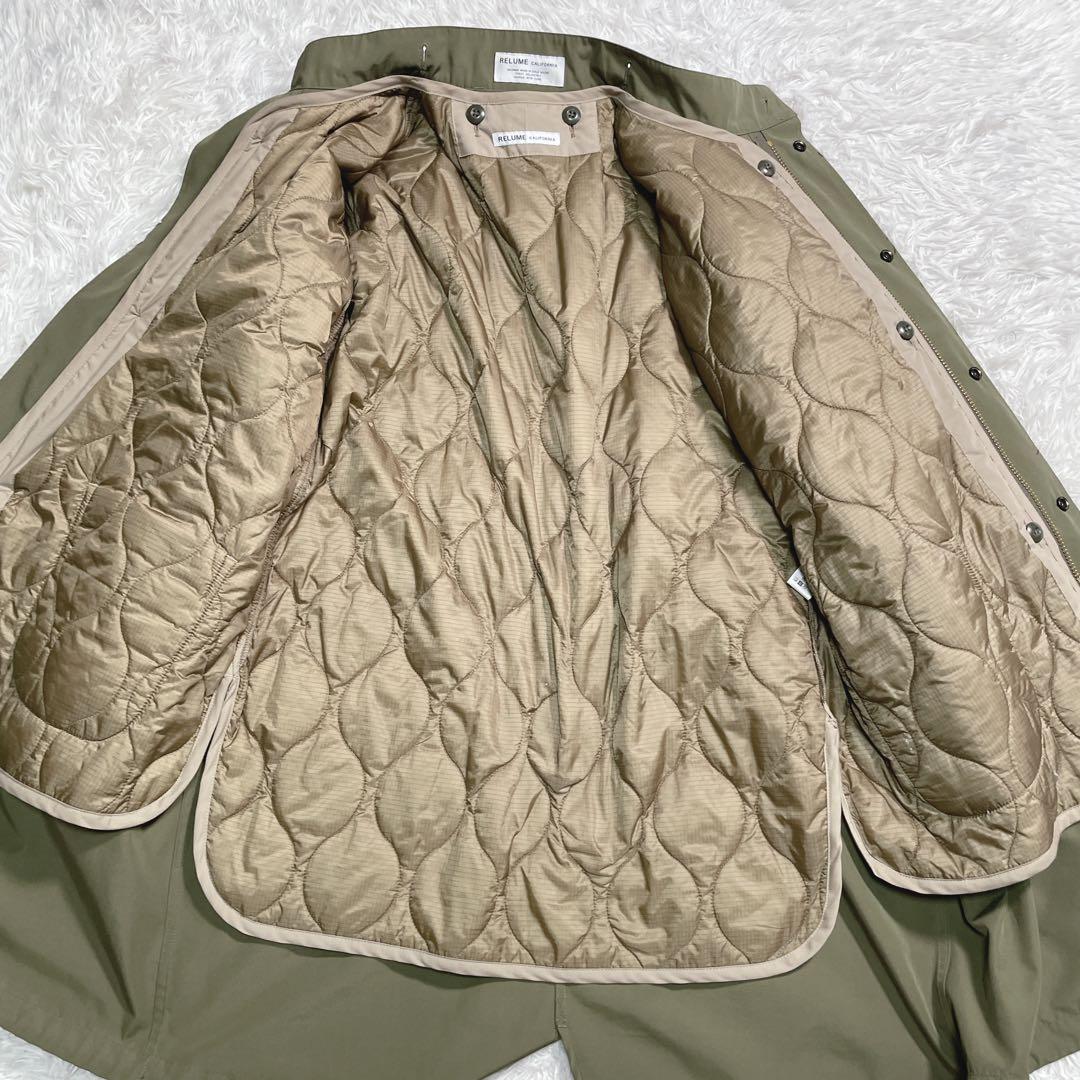 極美品　ジャーナルスタンダードレリューム　モッズコート　キルティングライナー　L