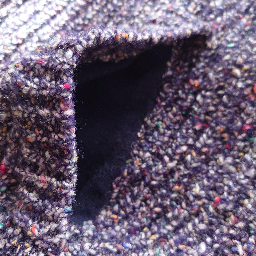 21AW レリアン ロングカーディガン ニット ジップアップ フード 紺 9 M