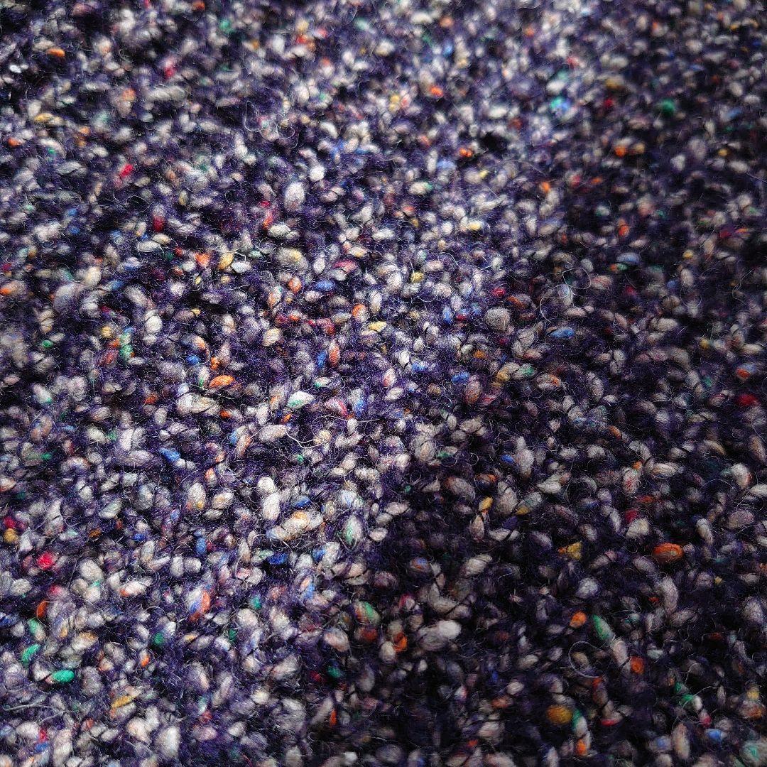 21AW レリアン ロングカーディガン ニット ジップアップ フード 紺 9 M