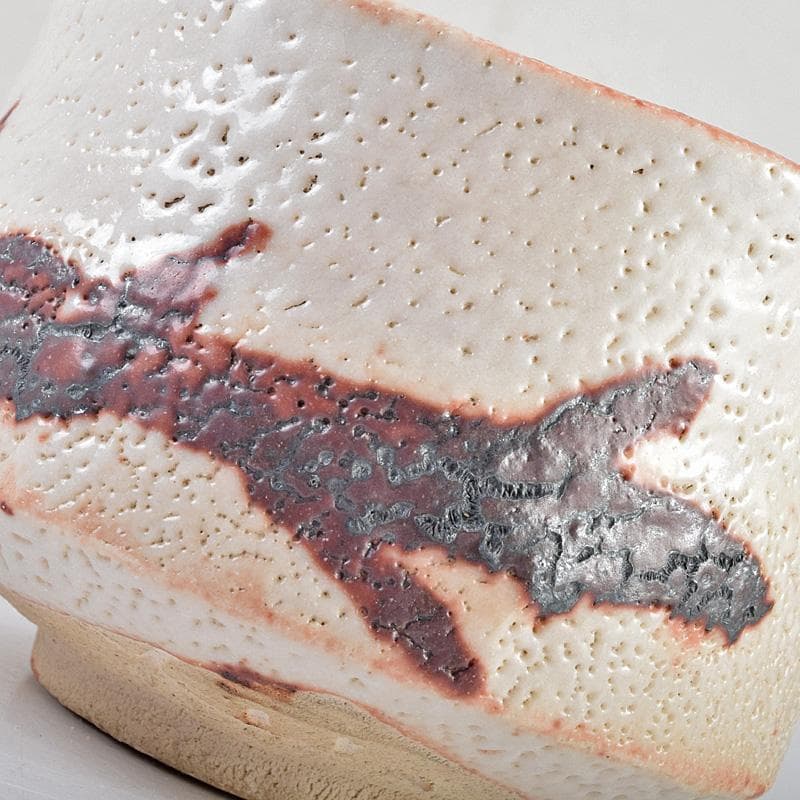 茶道具　人間国宝　荒川豊蔵作　絵志野　茶碗　銘二人静　鵬雲斎極め箱　MR9320