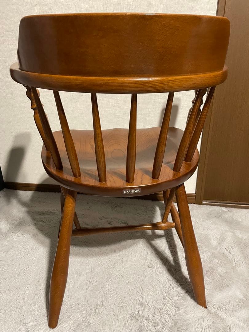 柏木工 アームチェア ダイニングチェア ヴィンテージ ウッドチェア