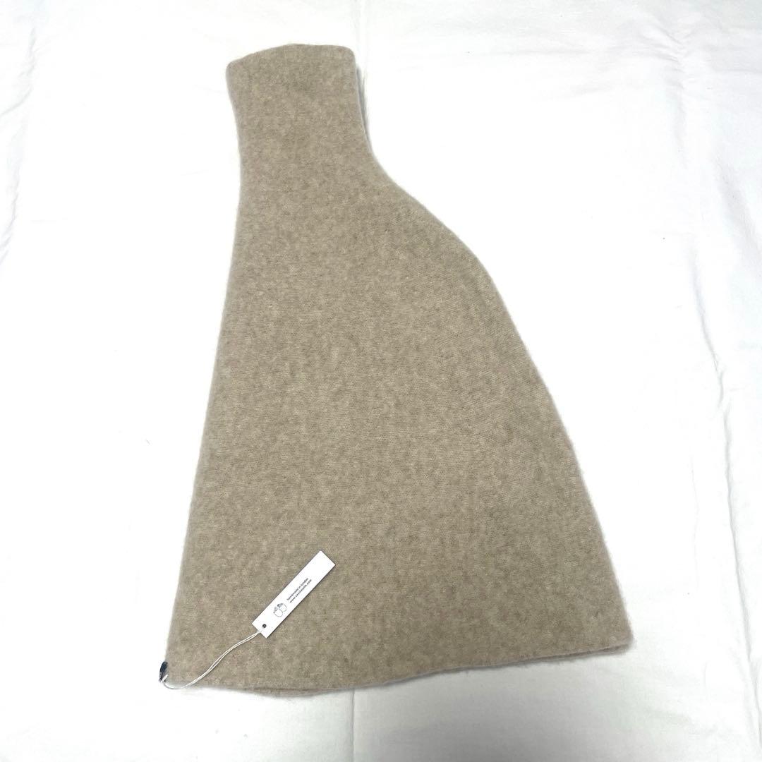 【美品】cecilie telle ハイネックポンチョ　ライトベージュ