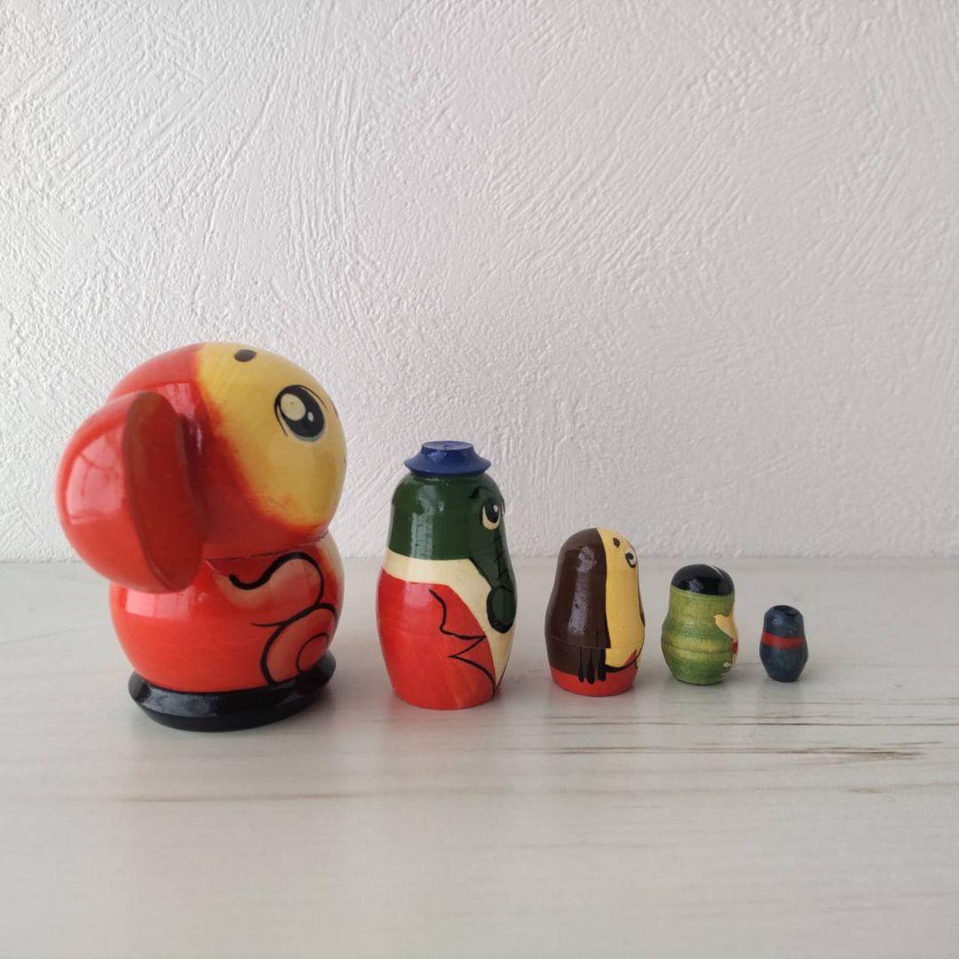 新品　チェブラーシカ　マトリョーシカ　5.4cmサイズ　5体セット