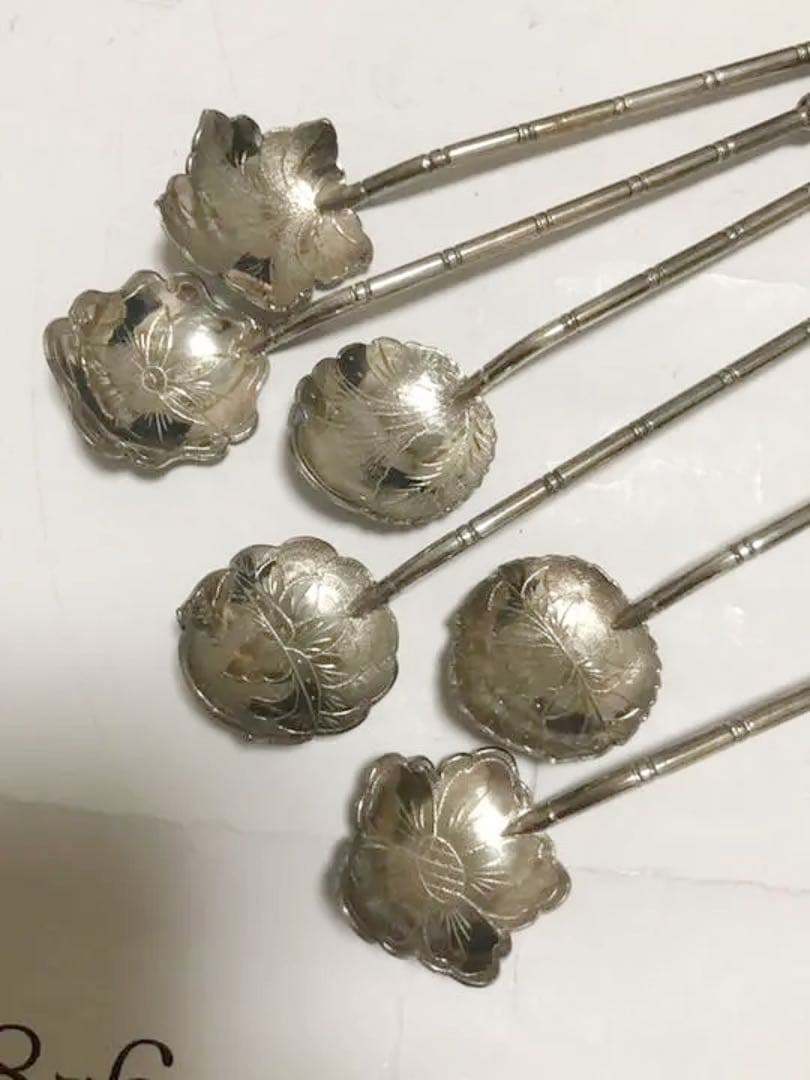 インドネシア　シルバー800 スプーン 10本　Used ヴィンテージ  訳有