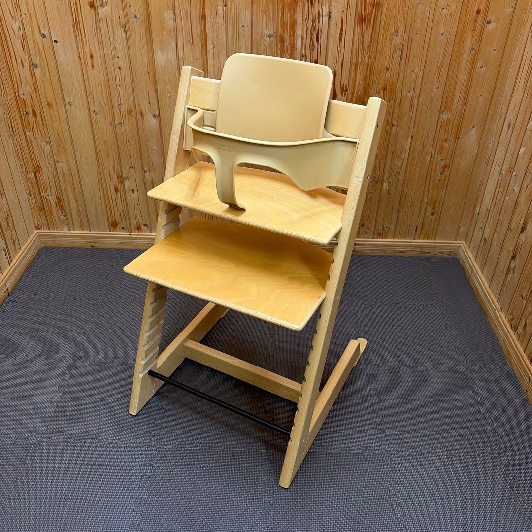 STOKKE トリップトラップ ナチュラル シリアル4 ベビーセット付