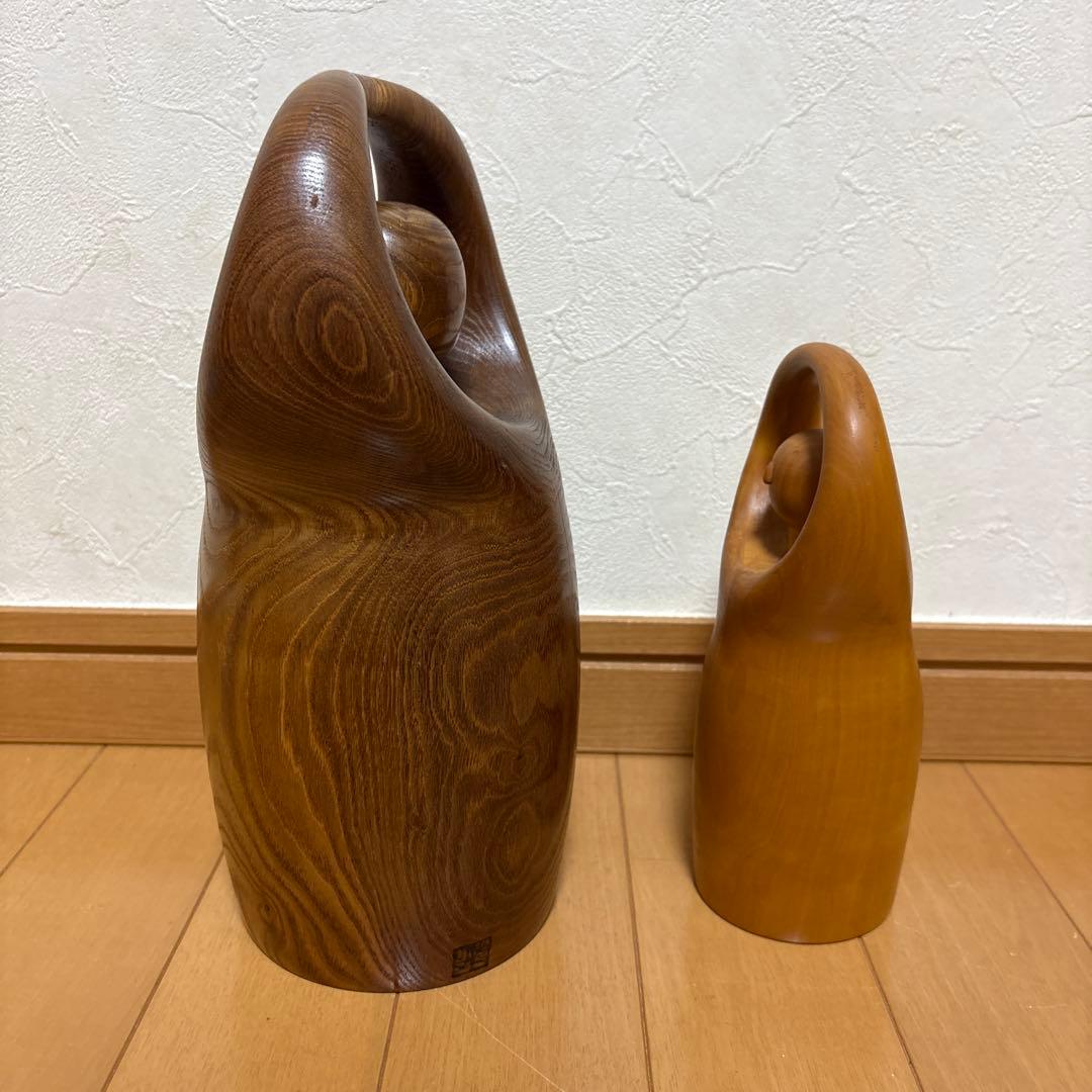 創作こけし　片瀬快平作品　ペア　KokeshiDoll