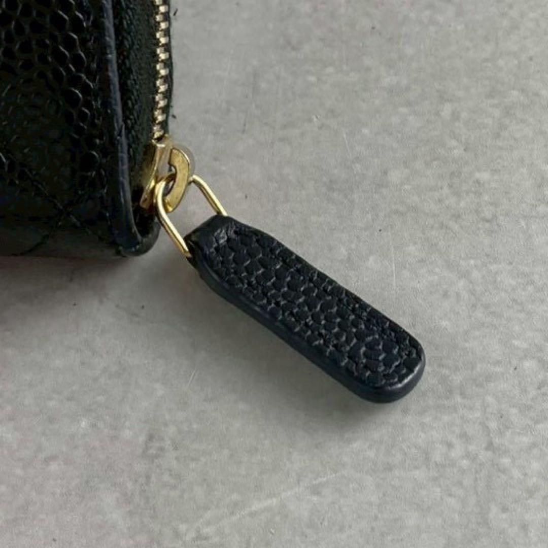 極美品 Gカード付✨CHANEL クラシック ジップパース キャビアスキン