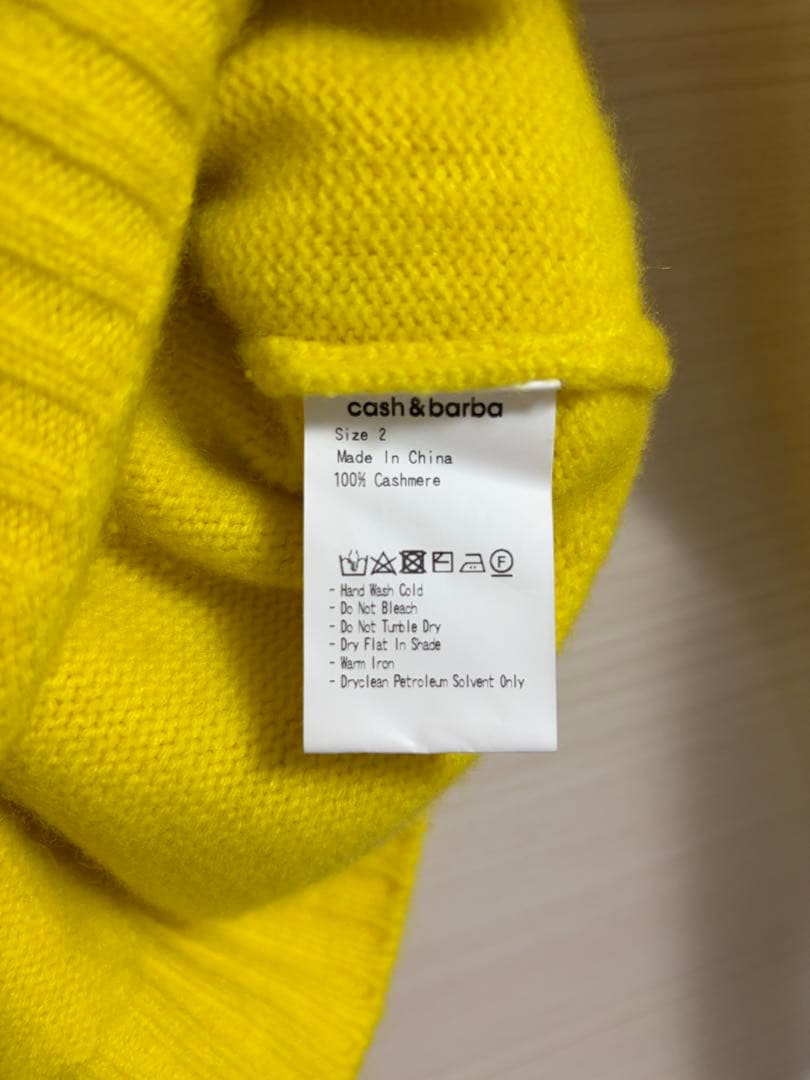 cash&barba cash baby カシミヤ　タートルネック　ニット