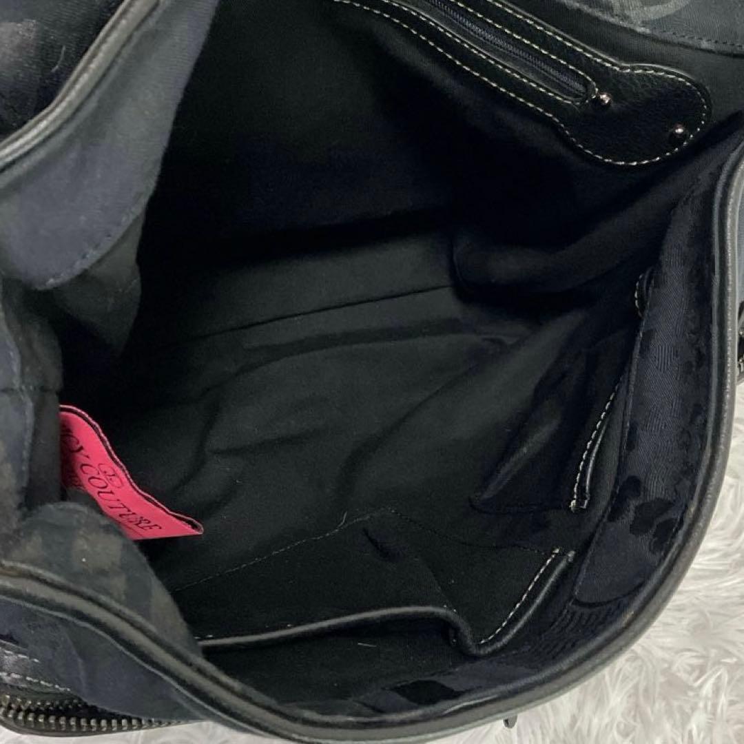 y2k archive JUICY COUTURE ショルダーバッグ　A4可　黒