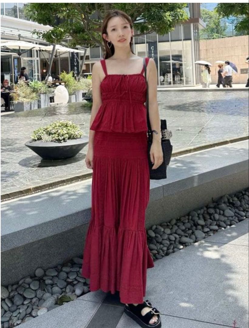 【未開封】新作⭐️ SNIDEL コットンキャミブラウス