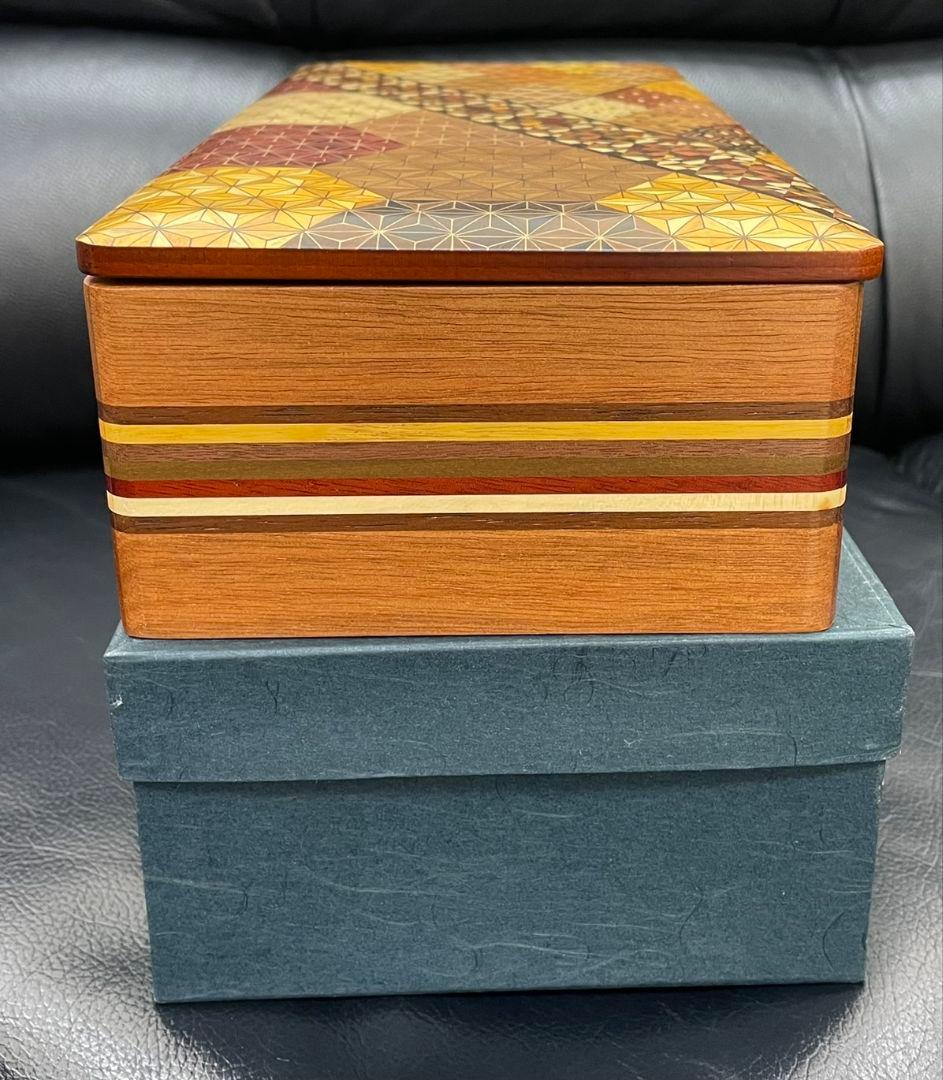 箱根寄せ木細工 寄木細工 つゆき 宝石箱 アクセサリー箱 未使用品