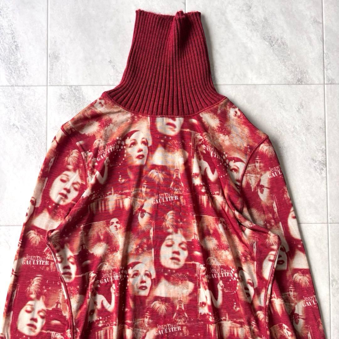 【archive】ジャンポールゴルチエ パワーネット 転写 タートルネック 40
