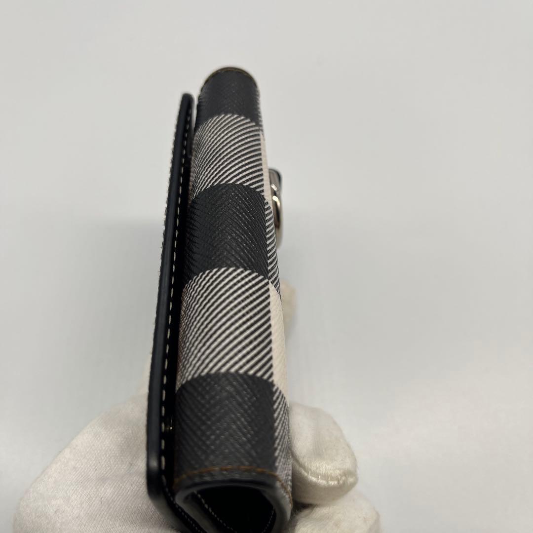 極美品BURBERRY バーバリー ジャイアントチェック 6連 キーケース