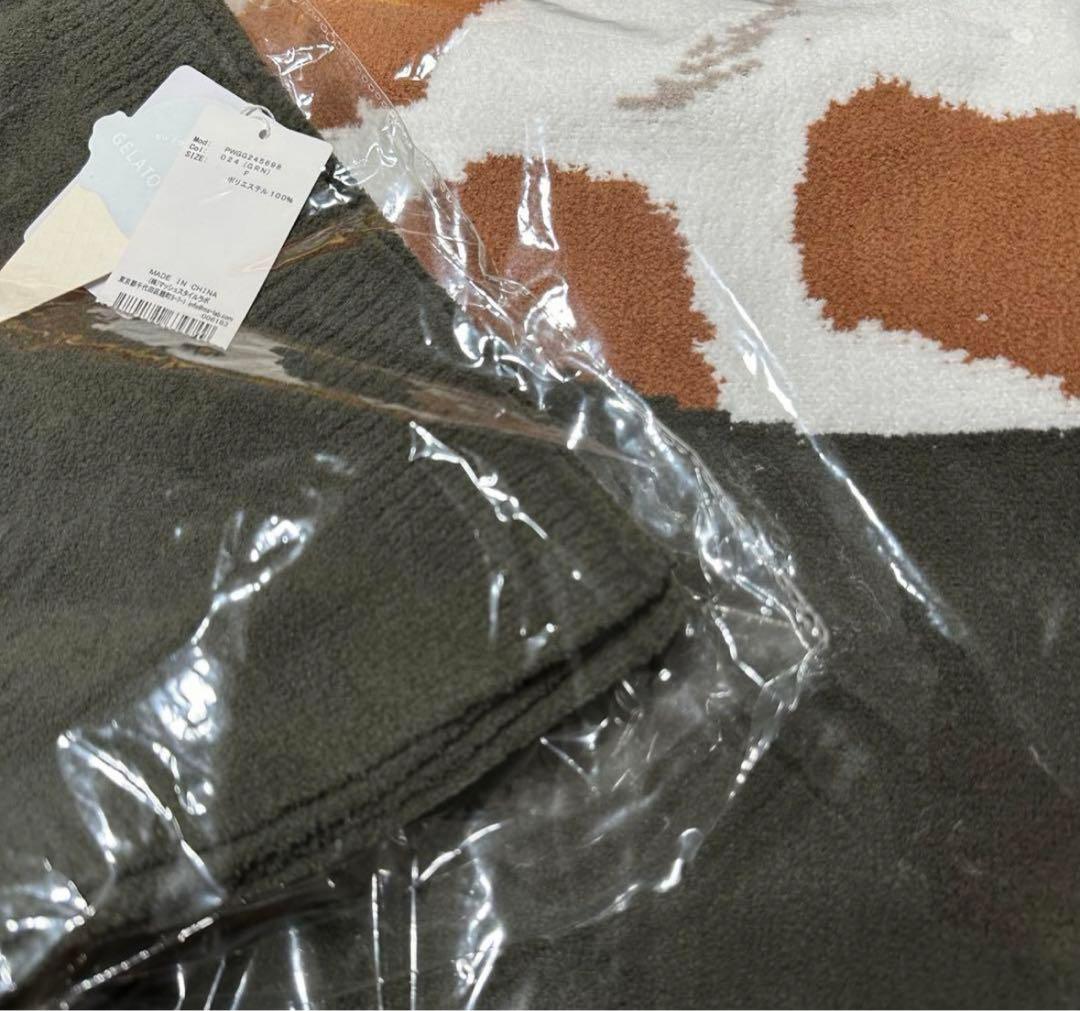 ジェラートピケ　ジャガードブランケット　キャバリアSLEEPING DOG