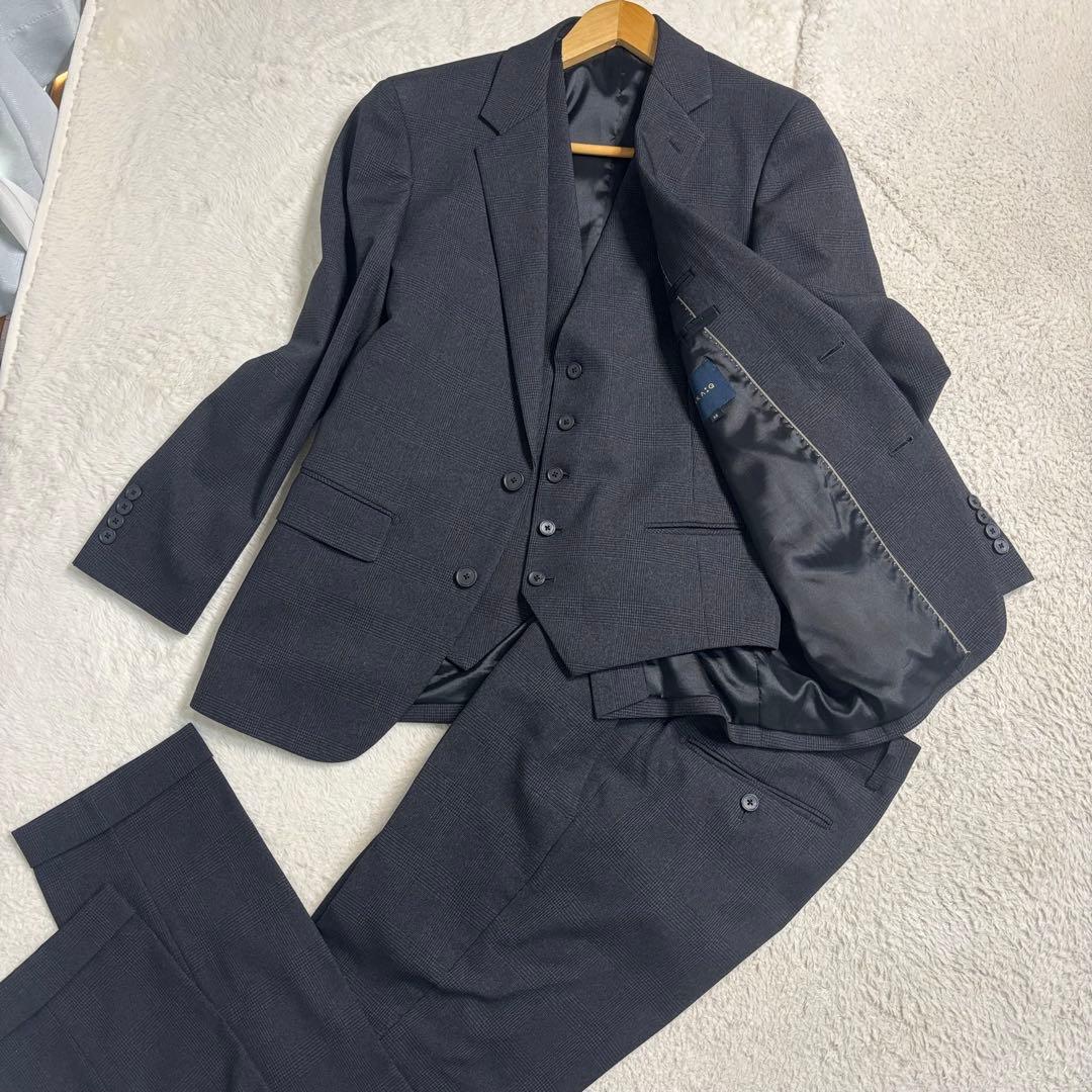 使用感少なめ 美品 TAKAQ ビジネススーツスリーピース Mサイズ 洗濯可
