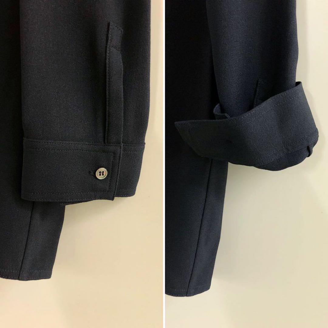 【WES GORDON】BLACK V-neck ette SHIRT