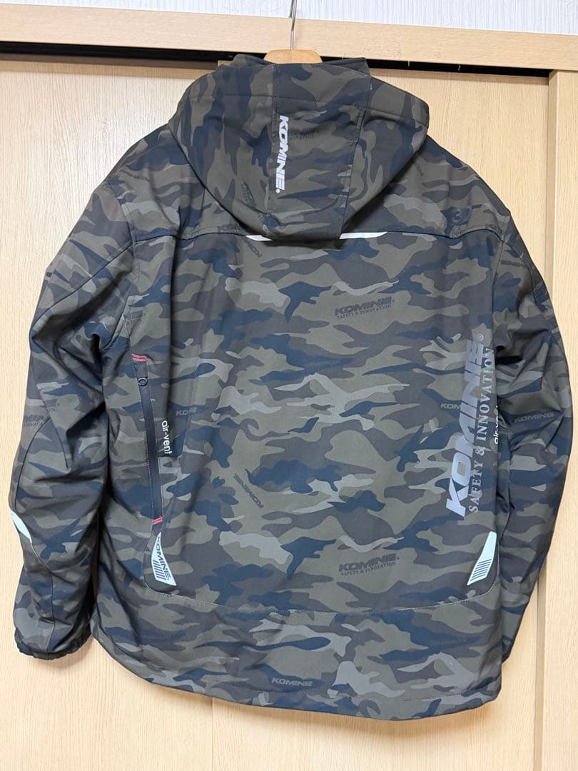美品 コミネバイク用 ジャケット プロテクトソフトシェルウィンターパーカー5XL