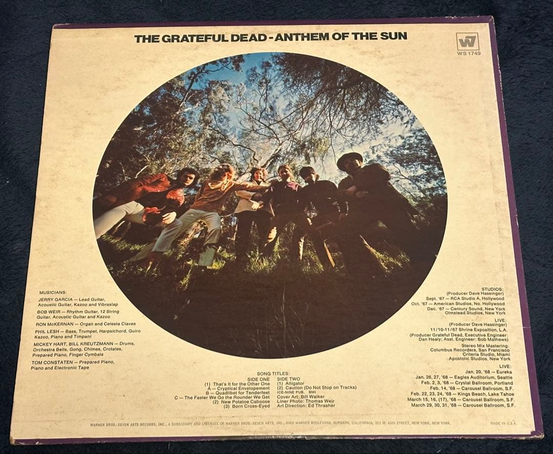 Grateful Dead Anthem of the Sun USオリジナル盤