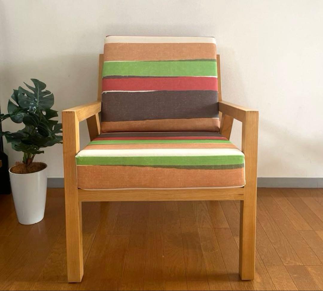 ハンバーガーチェア ① モダン　木製　　椅子　バーガーキング　カラフル　美品