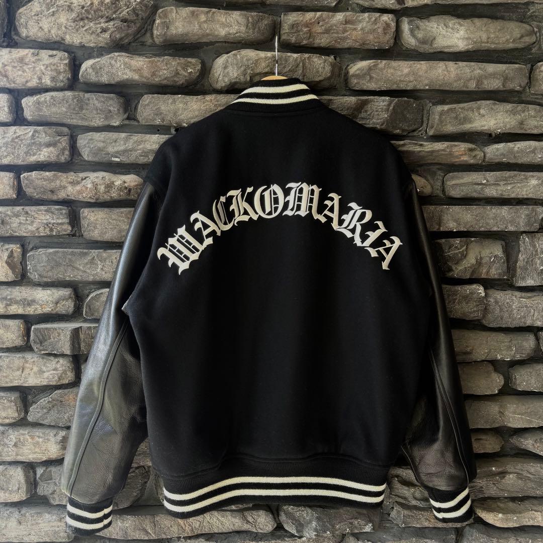 ワコマリア2024FWレザーバーシティジャケットTYPE-2WACKOMARIA