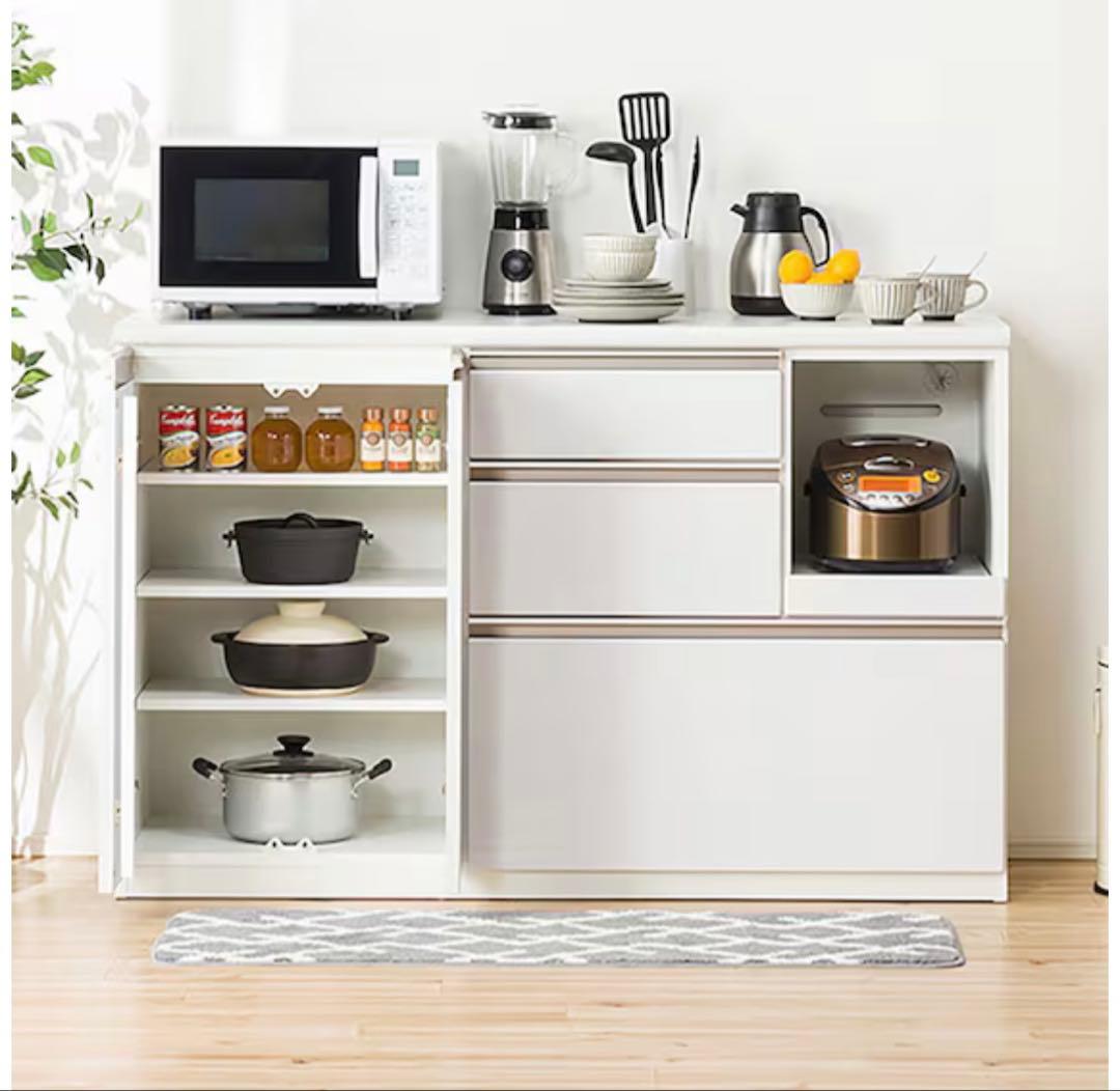 NITORI キッチンカウンターアルミナ2 幅140cm Used/美品