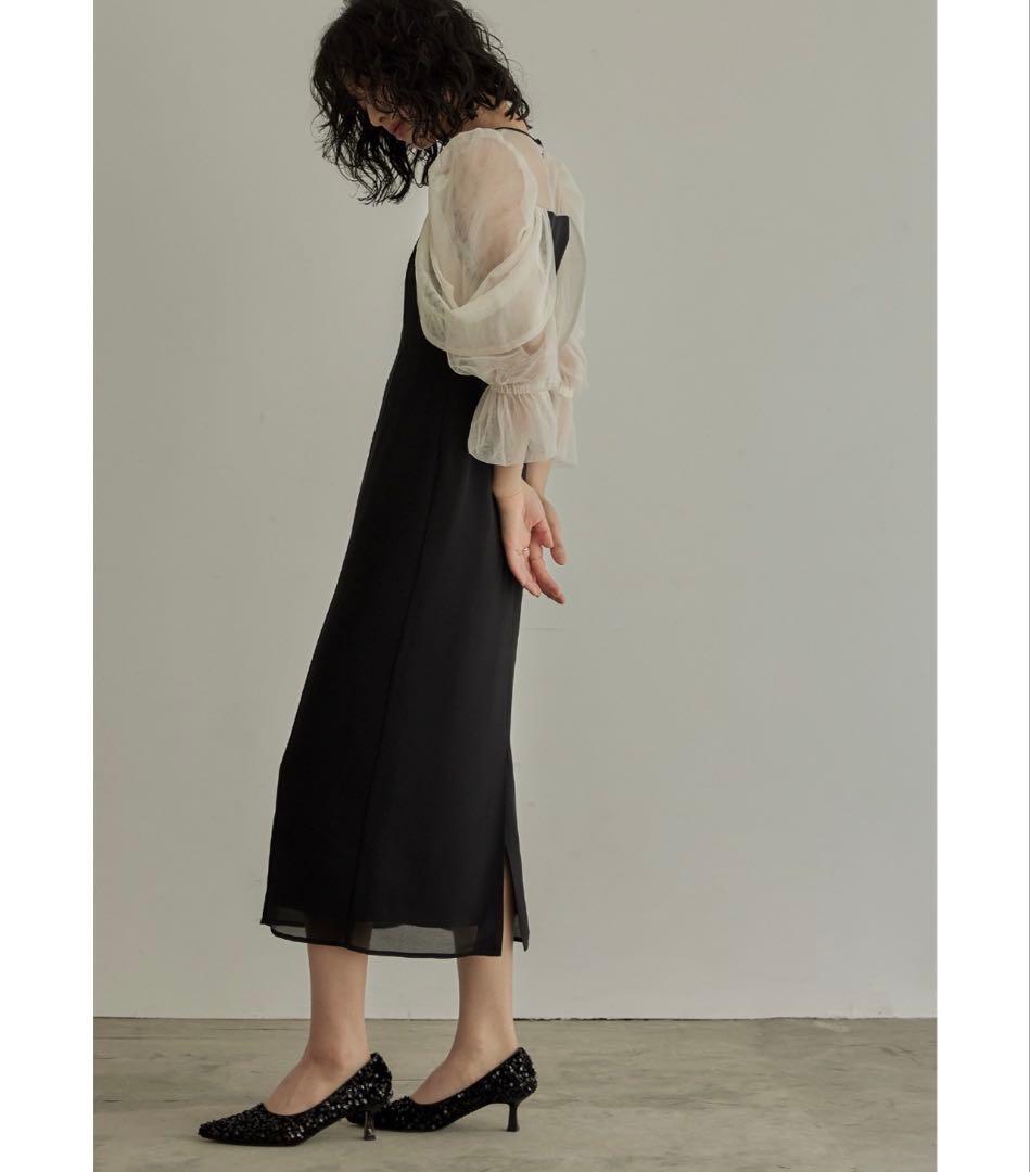 ニアナ【美品】チュールオフショルダードレス L