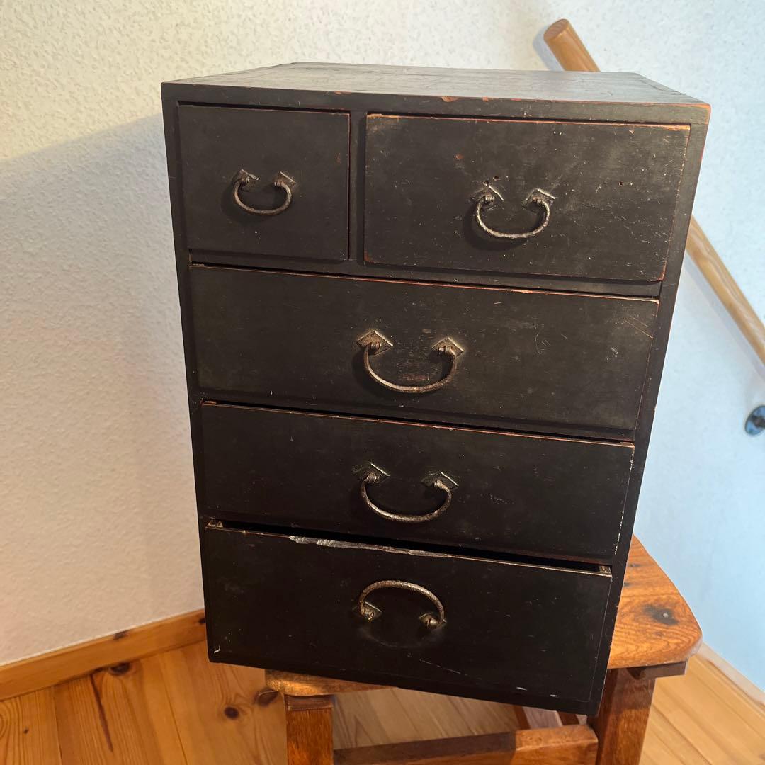 戦前期 アンティーク レトロ ヴィンテージ 時代箪笥 引き出し 小物入れ