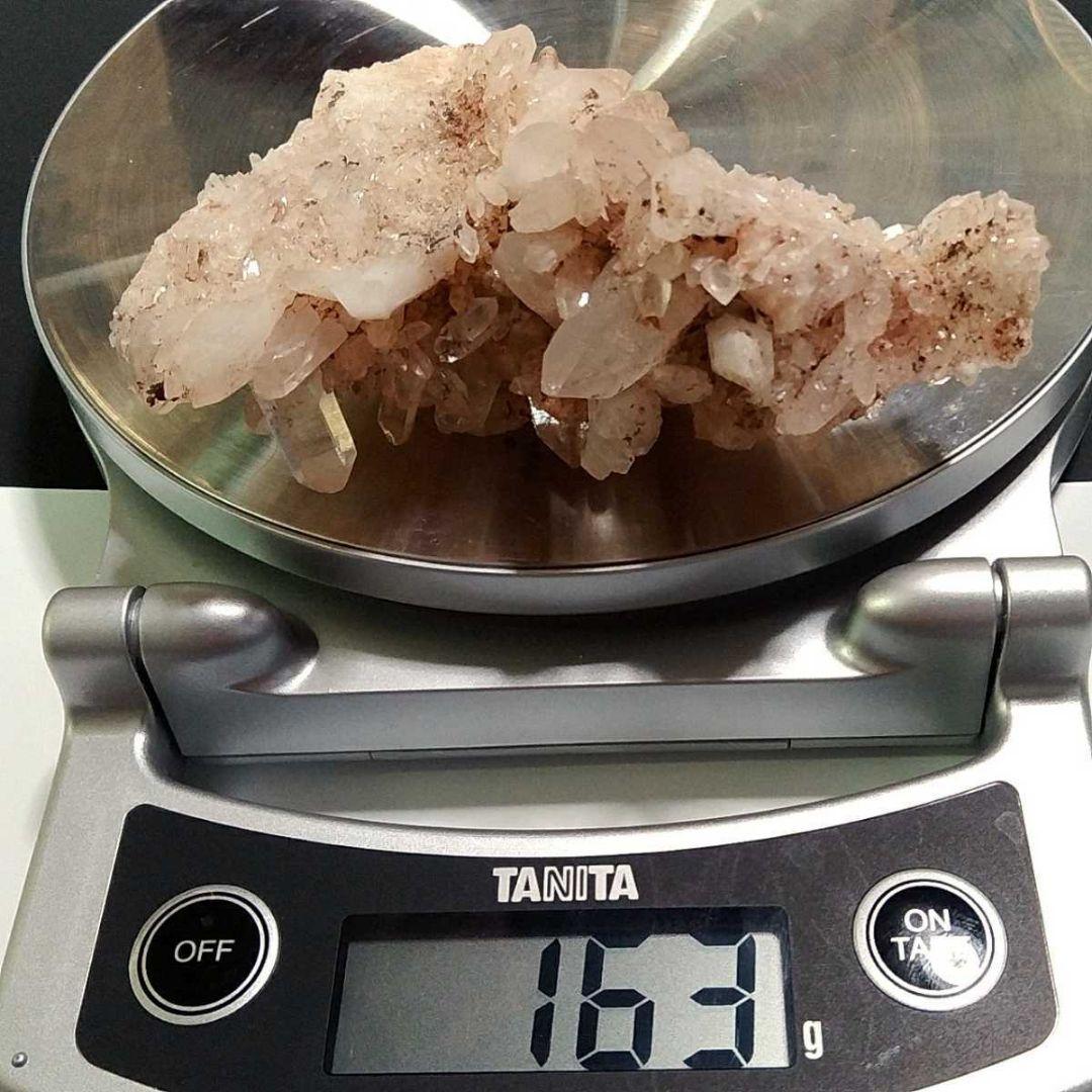 ②マニカラン水晶 クラスター 原石 ピンクマニカラン セルフヒールド