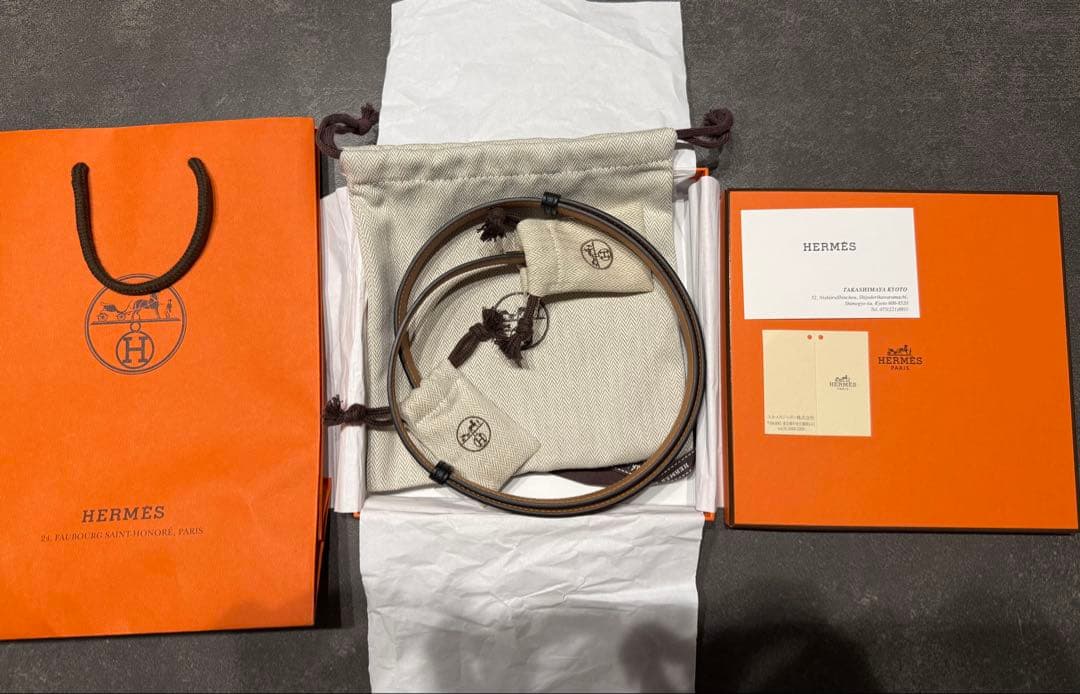 HERMES ケリーベルト 保存袋・箱付き